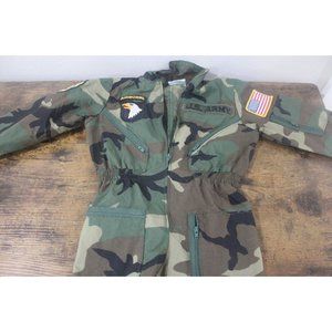 Army Costume Birthday Express Brand EUC Size 4 CUTE!!! Airbone Patch SSG Patch